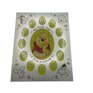 Vintage Disney Winnie the Pooh My First Year Photo Frame